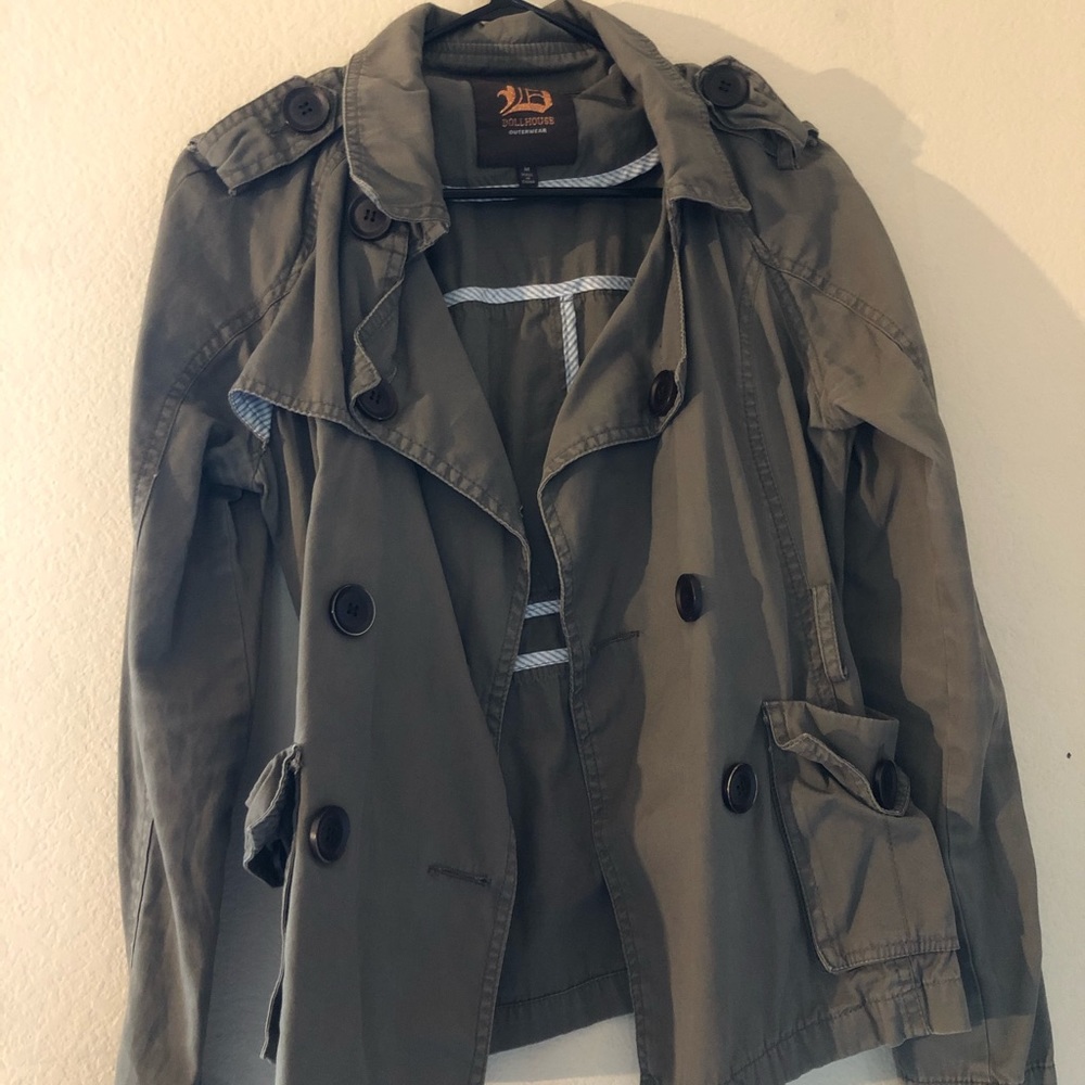 green jacket